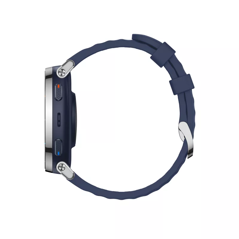Viedpulkstenis Amazfit W2558GL2N — 1,32 collu (3,35 cm) AMOLED 466×466 px, GPS, 365 mAh, silikona siksniņa (zila)