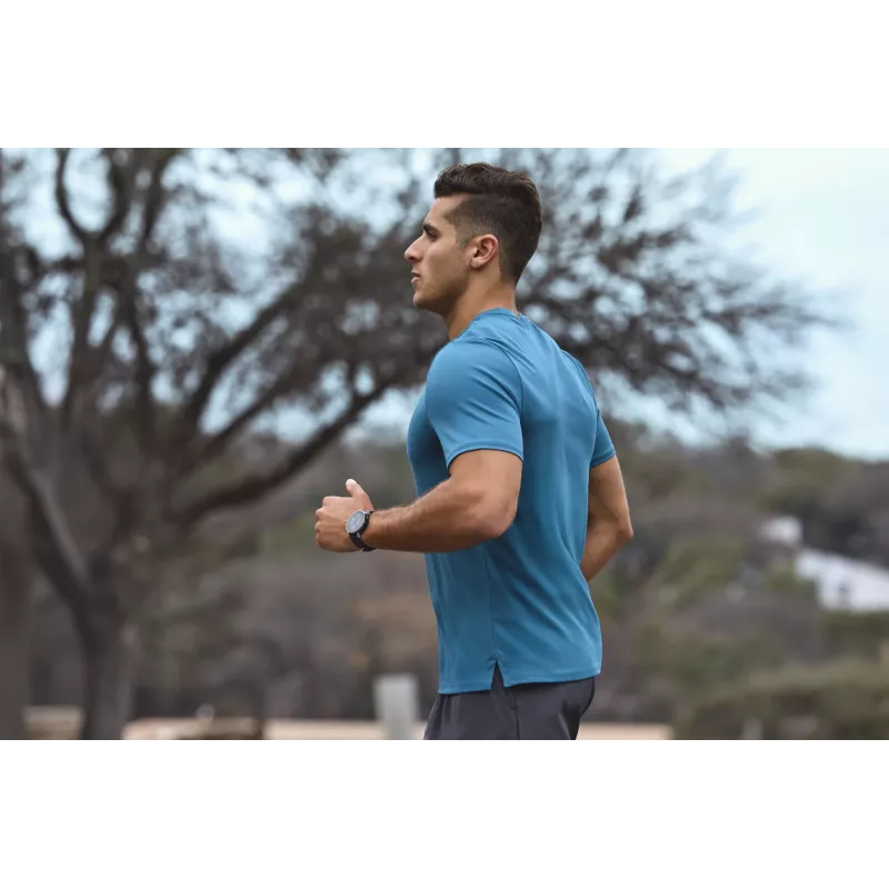 Viedpulkstenis Amazfit W2558GL2N — 1,32 collu (3,35 cm) AMOLED 466×466 px, GPS, 365 mAh, silikona siksniņa (zila)