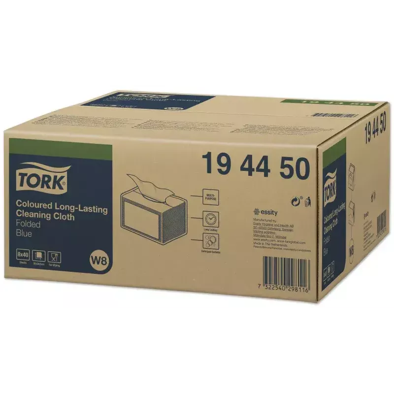 Tīrīšanas lupatiņas papīra Tork 194450