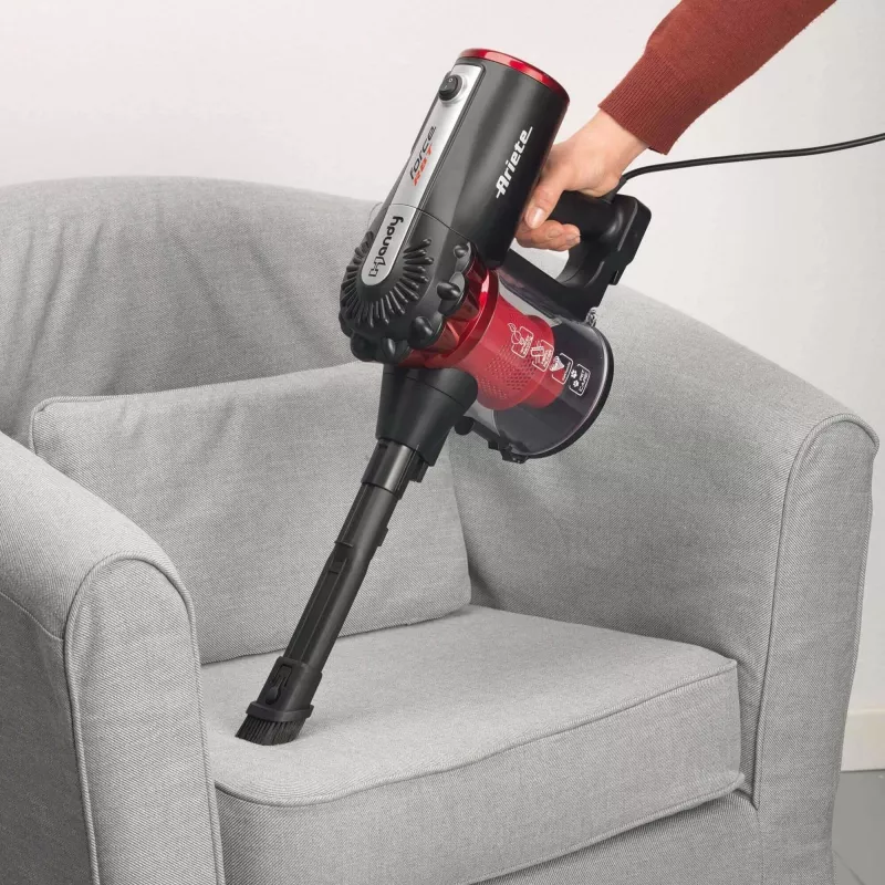 Ariete 2759/11 2-in-1 stick vacuum AC Dry HEPA Bagless 600 W Melns, Red