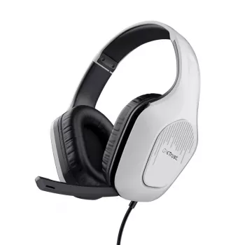 Trust GXT 415PS ZIROX austiņas ar vadu, galvas lentes tipa, spēlēm, melnas, baltas