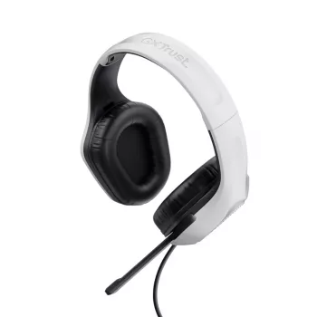 Trust GXT 415PS ZIROX austiņas ar vadu, galvas lentes tipa, spēlēm, melnas, baltas