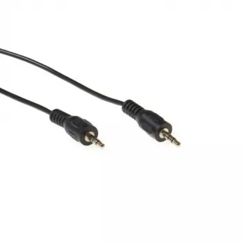 ACT 2,5 m audio savienojuma kabelis 1x 3,5 mm ligzda vīrišķais - 1x 3,5 mm stereo ligzda vīrišķais