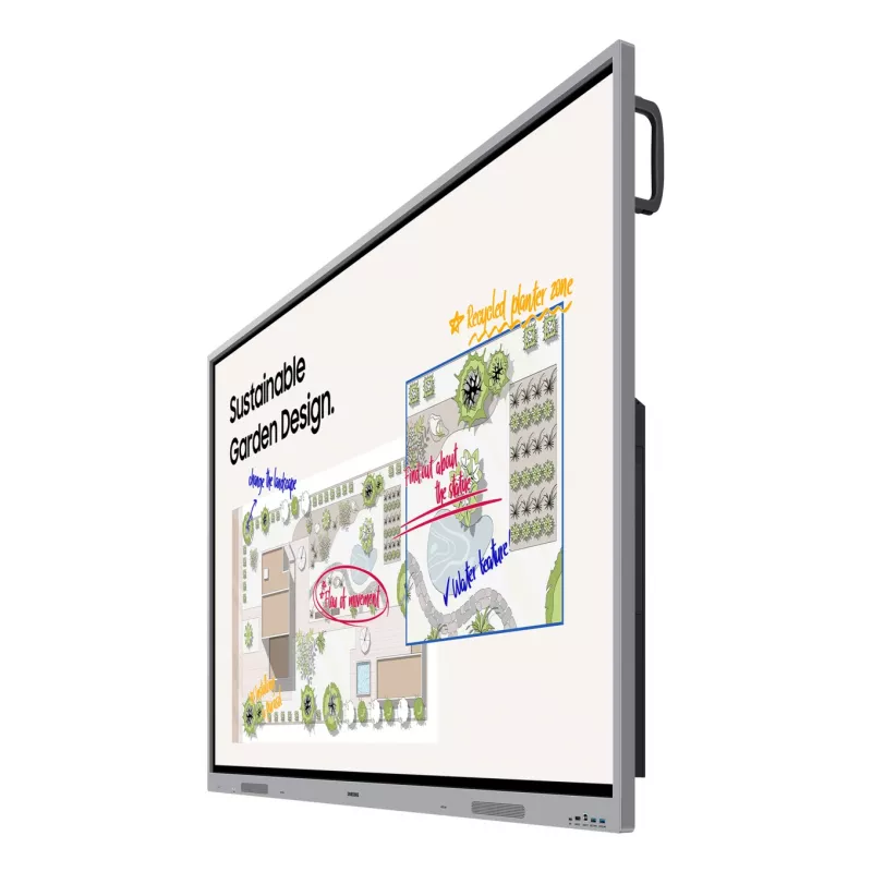 Samsung WE65FX interaktīvā tāfele 165,1 cm (65 collas) 3840 x 2160 pikseļi Skārienjūtīgs ekrāns Pelēks HDMI