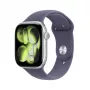 Apple Watch Series 11 GPS + Cellular 46mm Sudraba alumīnija korpuss ar violeta Fog sporta siksnu — M/L
