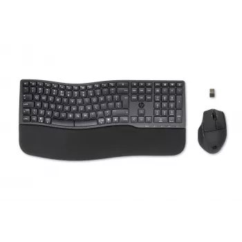 HP 680 Comfort Dual-Mode tastatūras un peles komplekts, pilna izmēra (100%), bezvadu, RF bezvadu + Bluetooth, QWERTY, melns, pele iekļauta