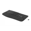 HP 680 Comfort Dual-Mode tastatūra, pilnizmēra (100%), bezvadu, RF bezvadu + Bluetooth, QWERTY, melna
