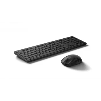 Tastatūras un peles komplekts KINGSTON 490C — pilna izmēra bezvadu (RF + Bluetooth), melns, ietver peli