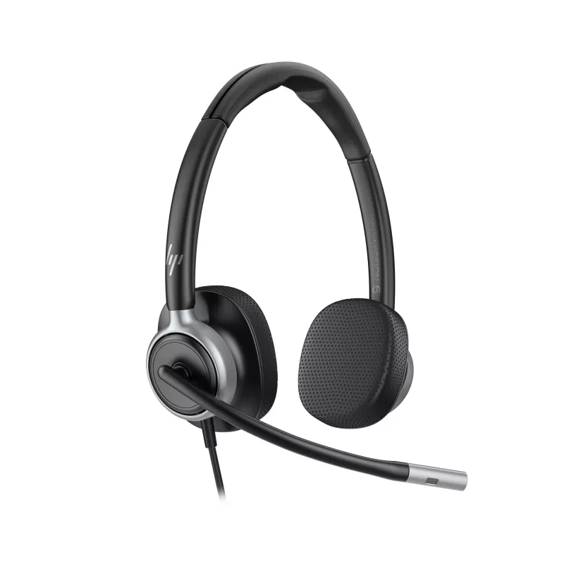 Vadu stereo USB austiņas HP Poly Mission 625 — apkārtauss, 147 g, USB savienojums (bez oriģināla iepakojuma)