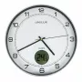 Sienas/galda pulkstenis Unilux 400094592 — Kvarca, apaļš metāliski sudraba, Ø 30 cm, Baterija AA/AAA