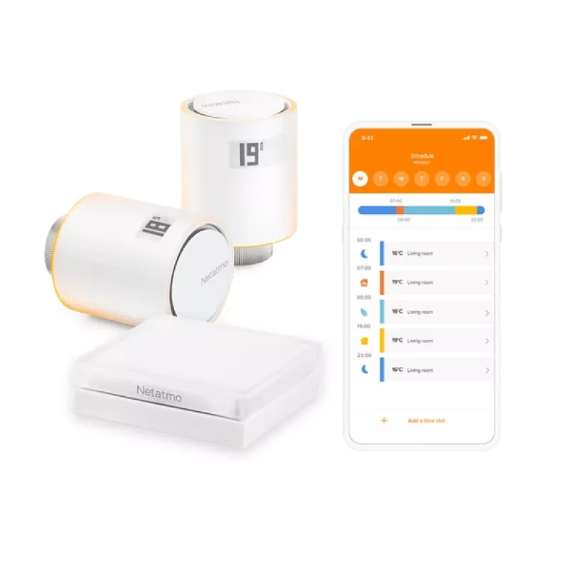 Netatmo NVP01-DE termostatiskais radiatora vārsts Piemērots lietošanai iekštelpās