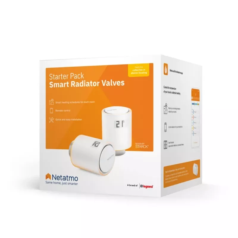 Netatmo NVP01-DE termostatiskais radiatora vārsts Piemērots lietošanai iekštelpās