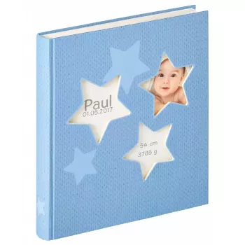 Photo Album Walther Design UK-133-L Blue 50 sheets 280x310 mm