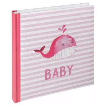 Walther Design UK-183-R rozā fotoalbums 50 loksnēm 28 x 30,5 cm