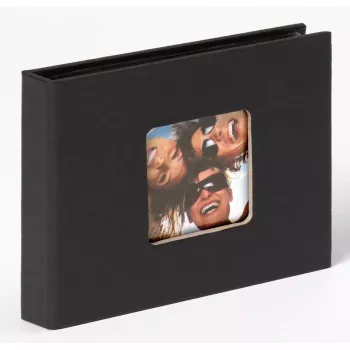Fotoalbums Walther Mini slip-in Fun Melns 36 loksnes