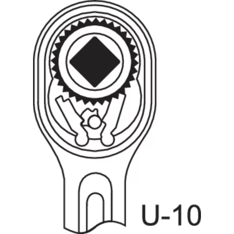 Gedore 1993 ALU-10 Alumīnija uzgriežņu atslēga 10mm