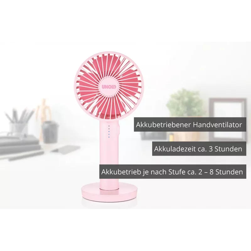 Unold Breezy II Rozā 10 cm Rokas ventilators