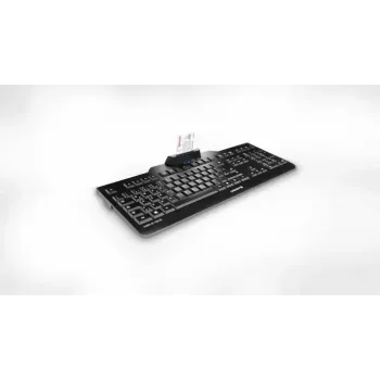 Vadu Cherry CHERRY KC 1000 SC pilna izmēra USB tastatūra, QWERTY, 109 taustiņi, 1,8 m kabelis, melna