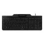 Vadu Cherry CHERRY KC 1000 SC pilna izmēra USB tastatūra, QWERTY, 109 taustiņi, 1,8 m kabelis, melna
