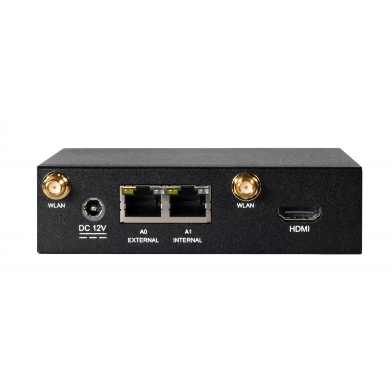 Securepoint Melns Dwarf G5 VPN aparatūras ugunsmūris, darbvirsmas, 1,85 Gbit/s