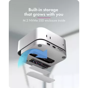 ICY BOX 7-in-1 USB Type-C DockingStation ar M.2 NVMe slotu