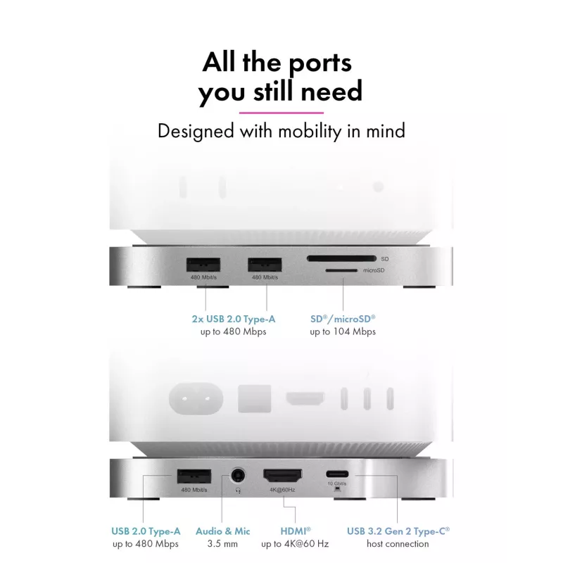 ICY BOX 7-in-1 USB Type-C DockingStation ar M.2 NVMe slotu