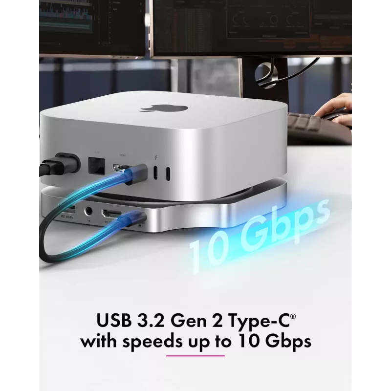 ICY BOX 7-in-1 USB Type-C DockingStation ar M.2 NVMe slotu