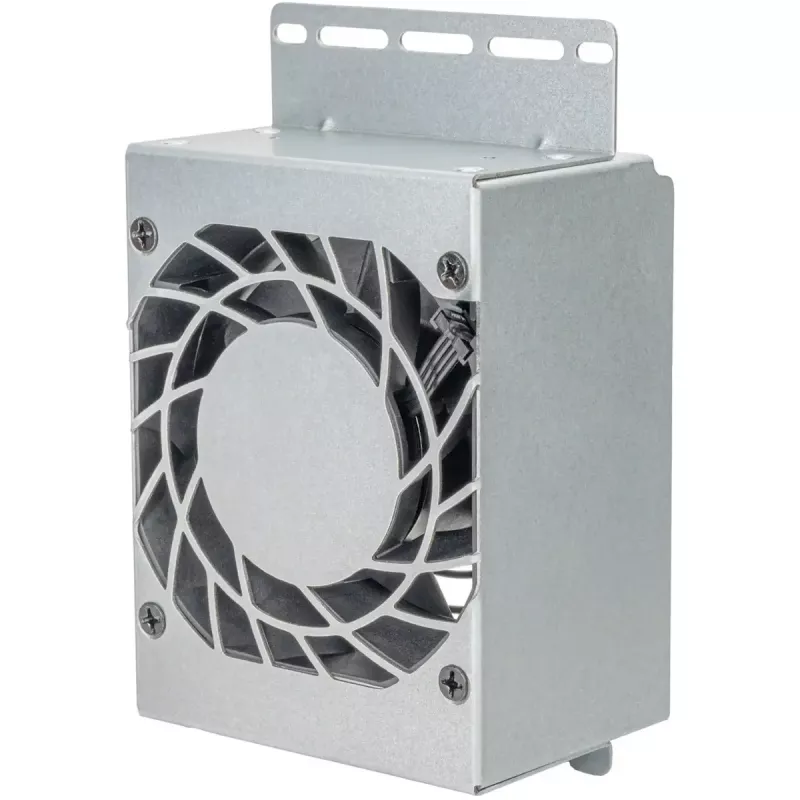 CPU dzesētājs SILVERSTONE RAC45-FC-801 kompakts 80 mm ventilators, sudraba/melna