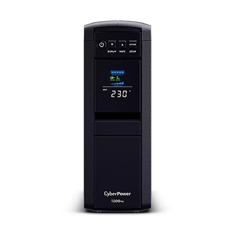 CyberPower CP1200EIPFCLCD nepārtrauktās barošanas avots (UPS) Line-Interactive 1,2 kVA 720 W 6 maiņstrāvas izejas