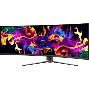 MSI MPG 491CQPX QD-OLED datora monitors 124,5 cm (49 collas) 5120 x 1440 pikseļi Dual QHD Melns
