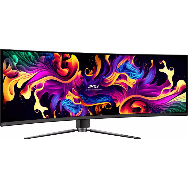 MSI MPG 491CQPX QD-OLED datora monitors 124,5 cm (49 collas) 5120 x 1440 pikseļi Dual QHD Melns