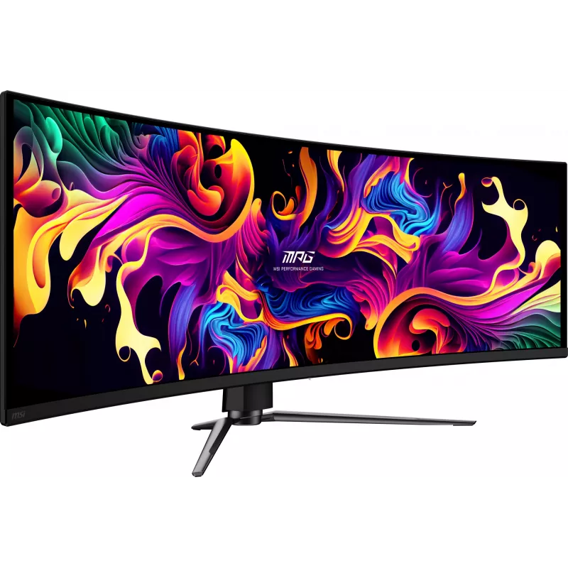 MSI MPG 491CQPX QD-OLED datora monitors 124,5 cm (49 collas) 5120 x 1440 pikseļi Dual QHD Melns