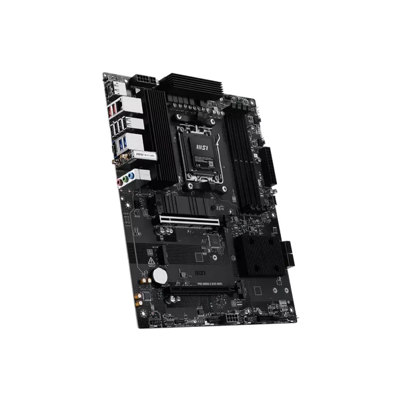 Mātesplate MSI PRO B850-S EVO WIFI — AMD B850 mikroshēmojums, Socket AM5, ATX, DDR5, Wi‑Fi 7, 2.5GbE