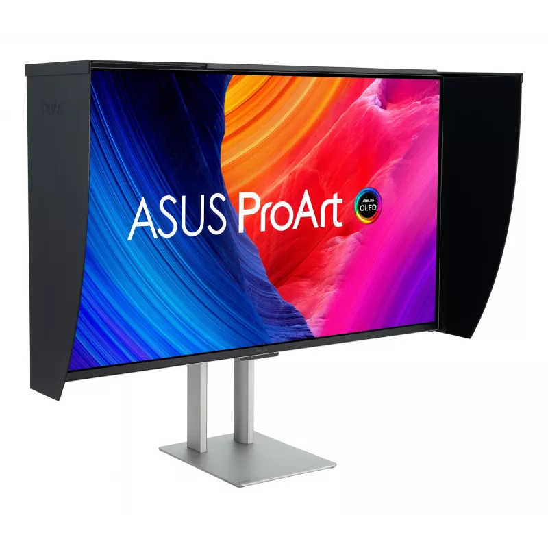ASUS ProArt OLED PA32UCDMR-K datora monitors 80 cm (31.5 collas) 3840 x 2160 pikseļi 4K Ultra HD QD-OLED melns, sudraba