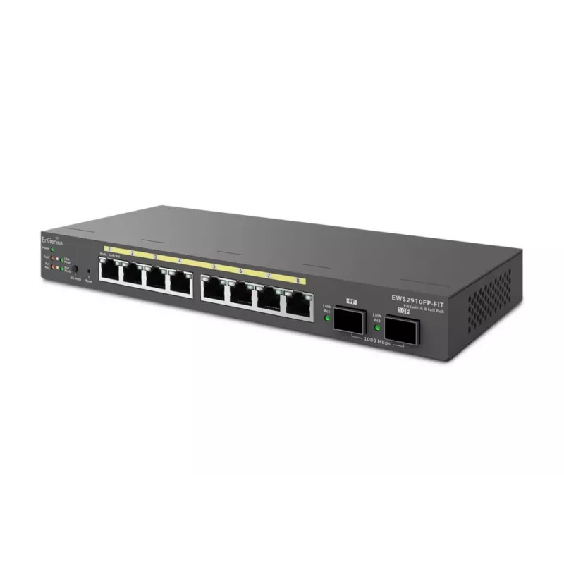Pārvaldāms slēdzis EnGenius FitSwitch 8 Full PoE 8 porti Gigabit Ethernet