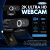 Origin Storage USB tīmekļa kamera 2K Full HD, 5 MP, 2592 x 1944 pikseļi, 2K Ultra HD, 60 kadri/s, 10x, USB 2.0
