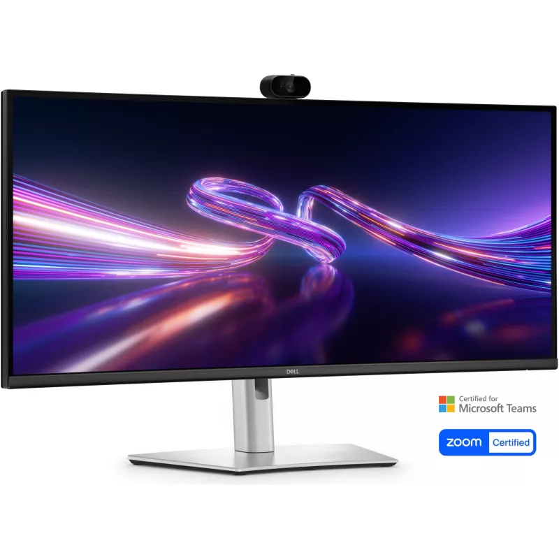 DELL Pro P P3426WEV datora monitors 86.6 cm (34.1 collas) 3440 x 1440 pikseļi Wide Quad HD LCD Melns, Sudrabains