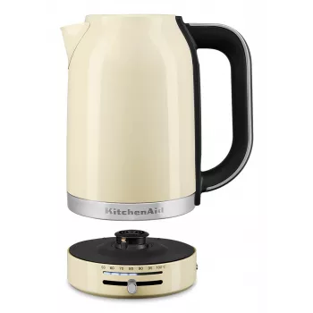 KitchenAid 5KEK1701EAC elektriskā tējkanna 1,7 l 2400 W Melna, Krēmkrāsa, Nerūsējošais tērauds