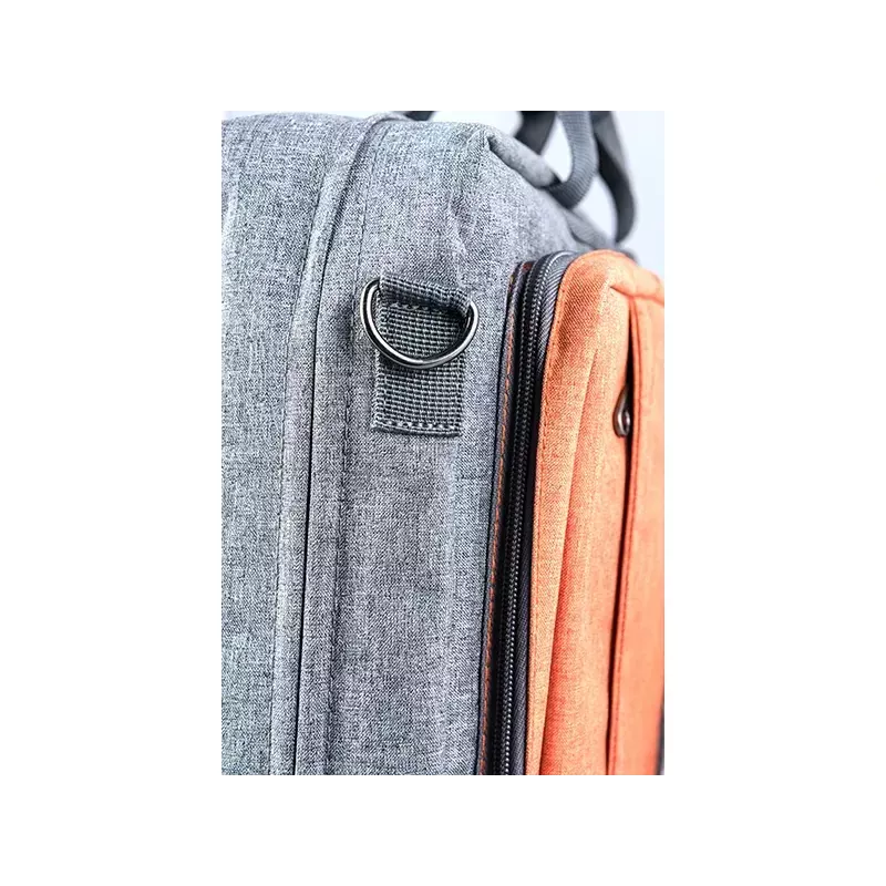 Messenger somiņa MODECOM RENO 15,6 collu (39,6 cm) klēpjdatoriem, neilons, pelēka/oranža
