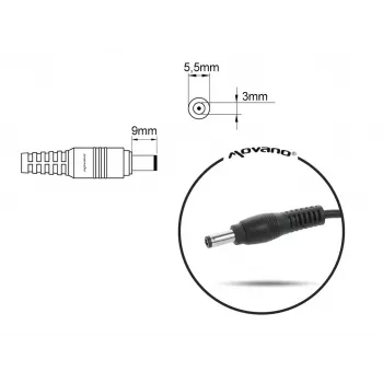 Klēpjdatora lādētājs MITSU 19V 4.74A (5.5×3.0 mm kontakts) saderīgs ar Samsung