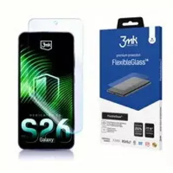 Rūdīta hibrīda stikla ekrāna aizsargs 3MK FlexibleGlass Samsung Galaxy S26