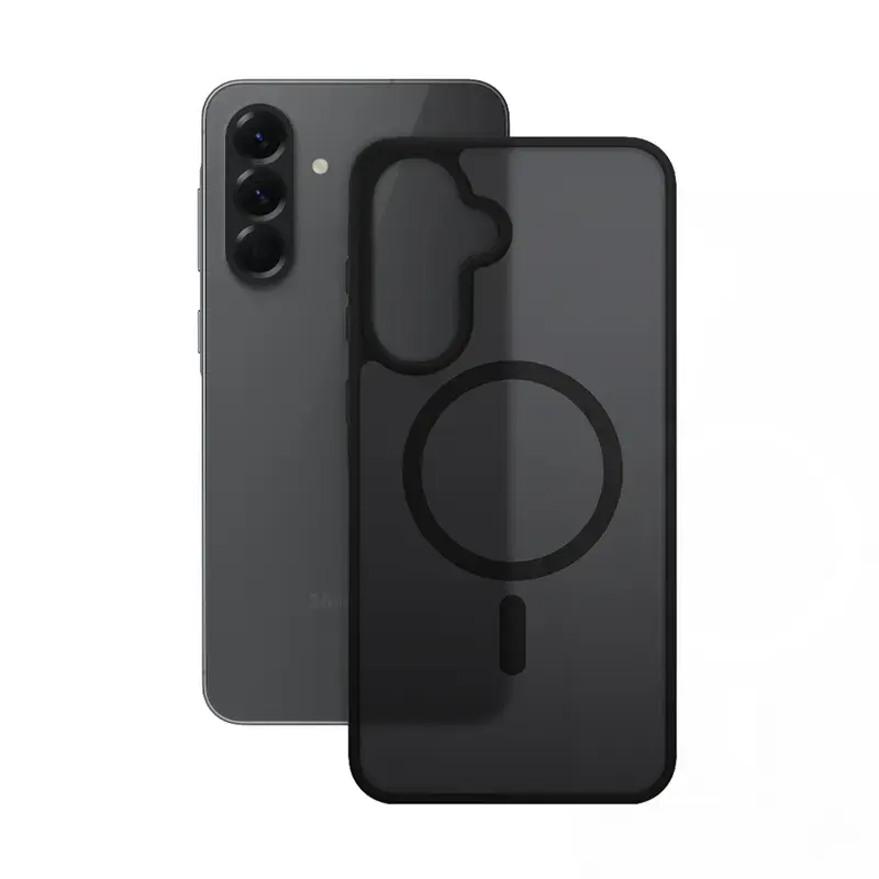 Aizsargmaciņš Crong Hybrid Matte Magnetic Samsung Galaxy A56 — TPU + PC, melns