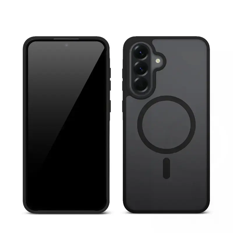 Aizsargmaciņš Crong Hybrid Matte Magnetic Samsung Galaxy A56 — TPU + PC, melns