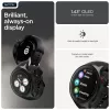 Motorola Moto Watch 3,63 cm (1,43 collas) OLED 47 mm digitāls skārienjūtīgs Melns GPS (satelīta)