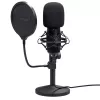 Studijas mikrofons TRUST GXT 269 Emita II — vadu USB, metāla korpuss, galda stiprinājums, melns (42×162×42 mm)