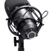 Studijas mikrofons TRUST GXT 269 Emita II — vadu USB, metāla korpuss, galda stiprinājums, melns (42×162×42 mm)