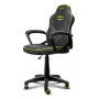 PC gaming krēsls TRUST 25786 — polsterēts sēdeklis, maks. svars 110 kg, sēdeklis 44×44 cm, maks. augstums 100 cm, melns/dzeltens