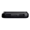 Ārējais akumulators TRUST 25882 — Pārnēsājams Li‑Ion 10000 mAh, PD 3.0/PPS/QC3.0, 2×USB‑A + 1×USB‑C, 20W, Melns