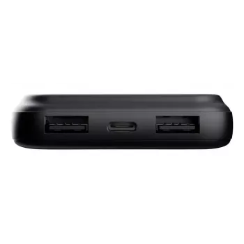 Ārējais akumulators TRUST 25882 — Pārnēsājams Li‑Ion 10000 mAh, PD 3.0/PPS/QC3.0, 2×USB‑A + 1×USB‑C, 20W, Melns