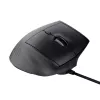 Spēļu pele TRUST GXT 145 Rexxa labās rokas USB Type-A 12800 DPI, vadu, RGB ritenis, melna